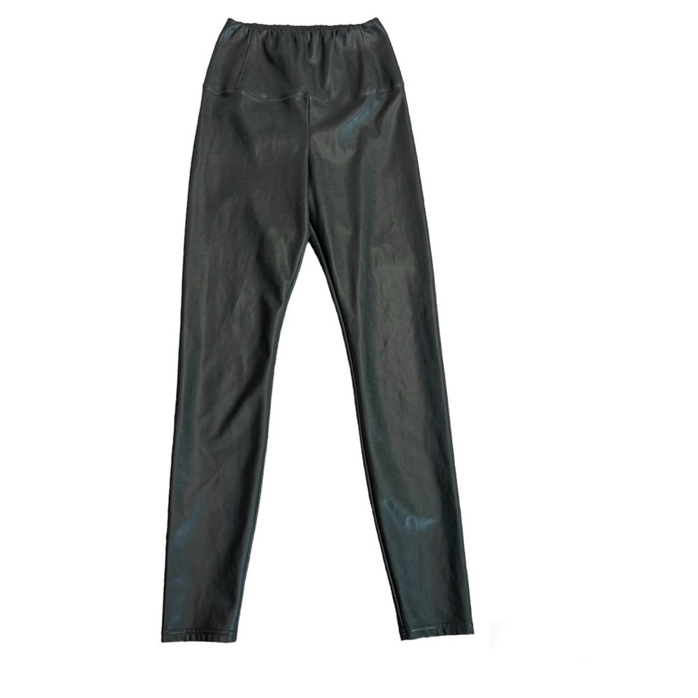 Aritzia Wilfred free Daria gray faux leather pleather vegan leggings hi-rise S